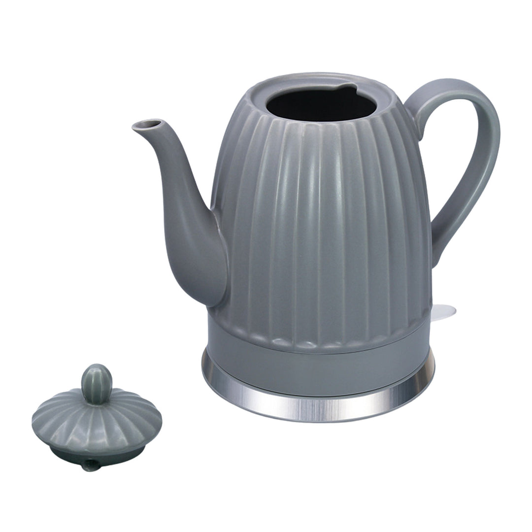 Maestro elektrisk keramisk kedel, grå, 1500 W, 1,5 l, drejelig fod, vandstandsindikator, 65 cm strømkabel, MR-077
