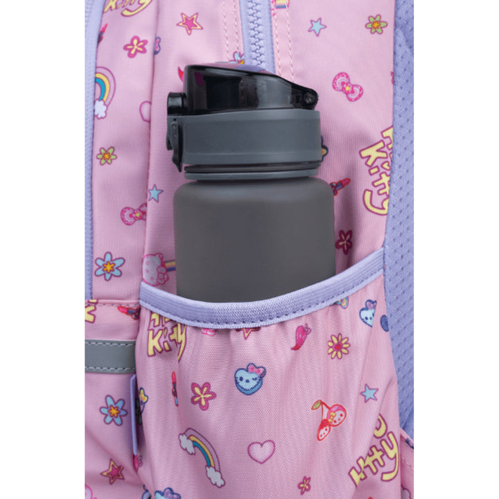 Hello Kitty Coolpack-skolerygsæk, størrelse Primo Pro (16"), formtilpasset ryg og polstrede skulderstropper, 2 hovedrum og lomme til bærbar computer, forstærket bund, F162025