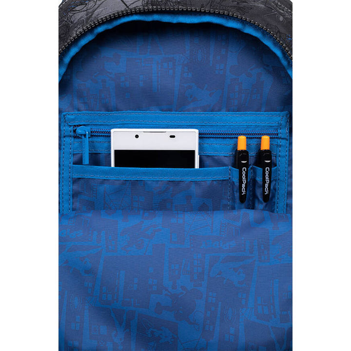 Spiderman Coolpack-skolerygsæk, størrelse Jerry (15"), formet ryg, 3 rummelige rum, forstærket bund, F029777