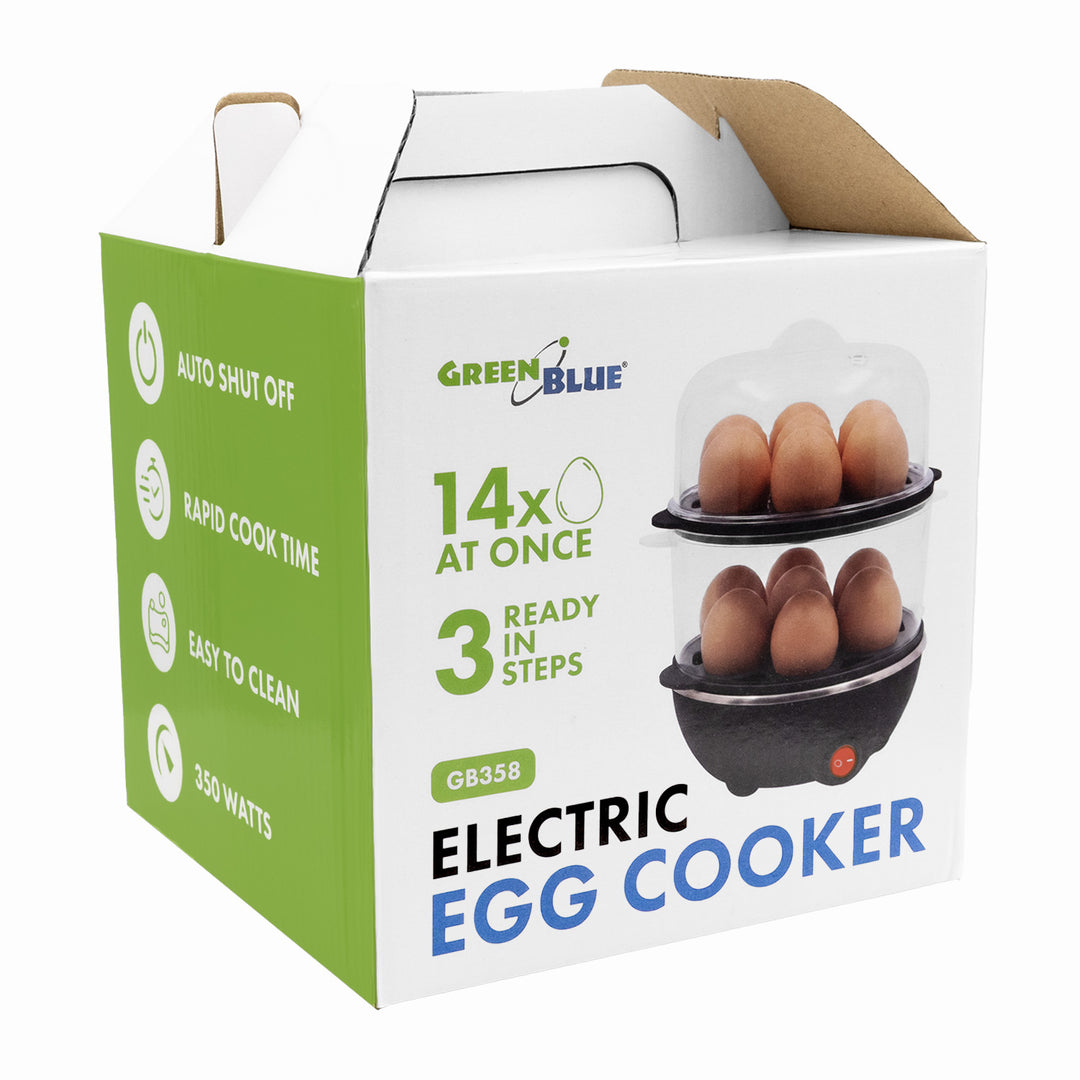GreenBlue 2-etagers æggevarmer til 14 æg, effekt 350 W, til 14 æg, 220–240 V~, 50/60 Hz, GB358
