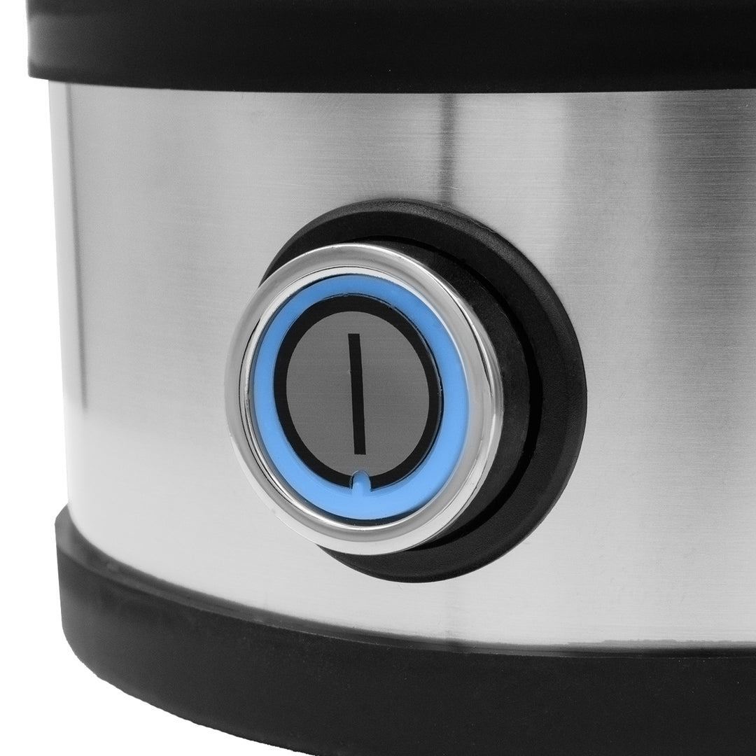 GreenBlue æggekoger i rustfrit stål, effekt 200 W, til op til 7 æg, målebæger, 220–240 V~, 50/60 Hz, GB357
