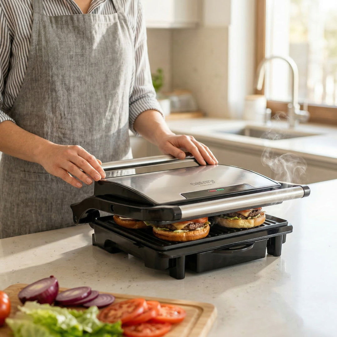 Camry elektrisk grill, non-stick-plader, maksimal effekt 2100 W, CR 3044