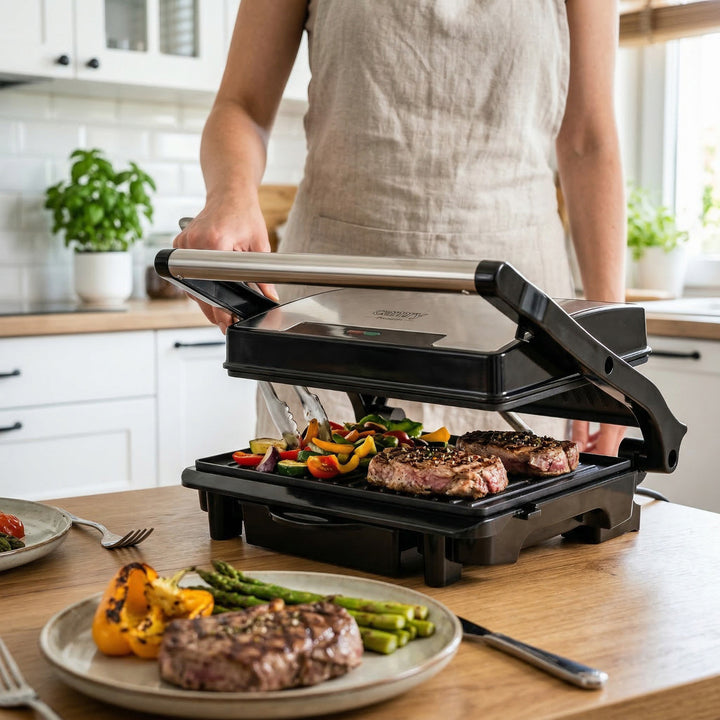 Camry elektrisk grill, non-stick-plader, maksimal effekt 2100 W, CR 3044
