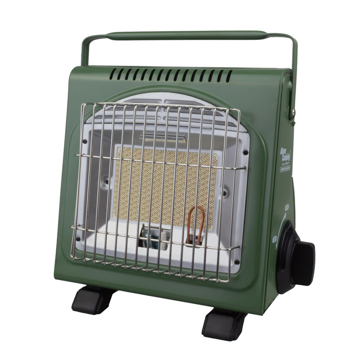 Alpen Camping bærbar gaskomfur, 2-i-1, gasforbrug 124 g/t, piezo-tænding, ICELAND IK-1000 PRO+ 4 x gaspatroner à 227 g GreenBlue. Certifikat: Pi 0875, overholder standarden EN417