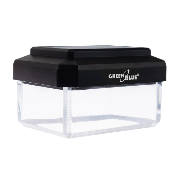 GreenBlue LED-solcellelampe til stolpe, 60 x 40 mm, konisk tag, 3200 K, GB125 WW, 2 stk.