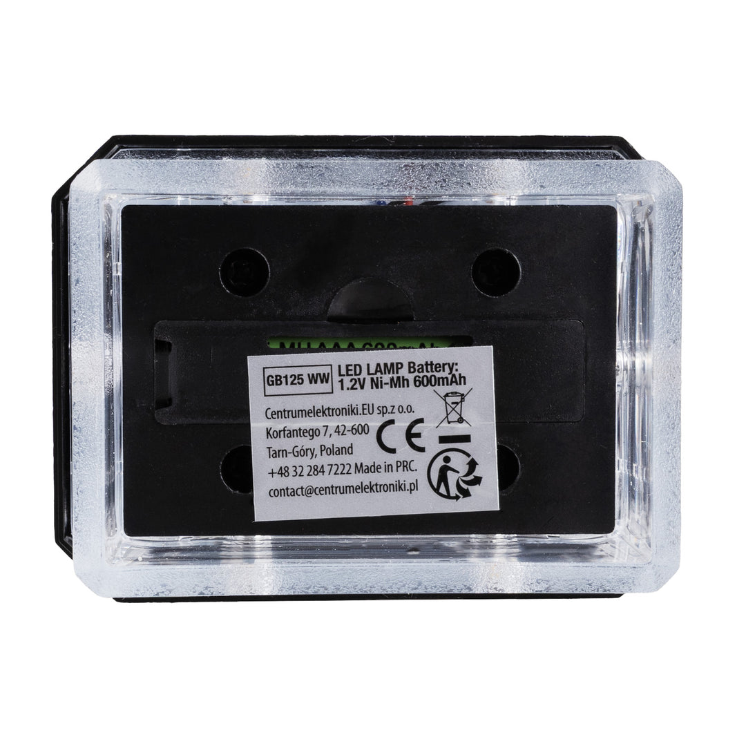 GreenBlue LED-solcellelampe til stolpe, 60 x 40 mm, konisk tag, 3200 K, GB125 WW, 4 stk.