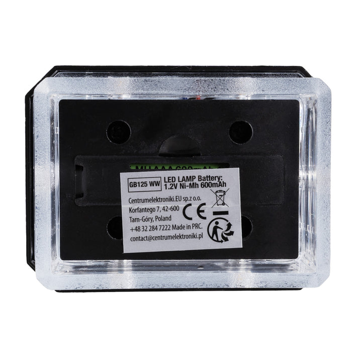 GreenBlue LED-solcellelampe til stolpe, 60 x 40 mm, konisk tag, 3200 K, GB125 WW, 4 stk.