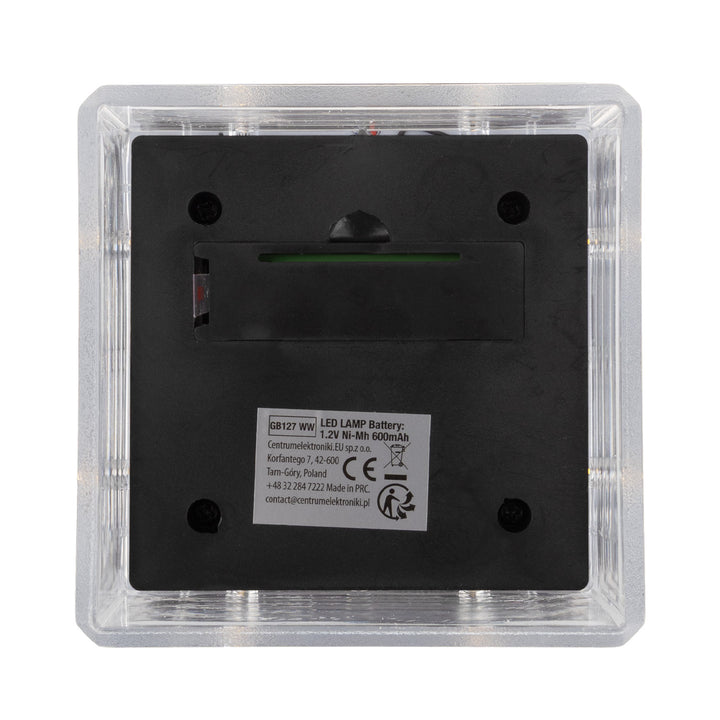 GreenBlue LED-solcellelampe til stolpe, 100 x 100 mm, konisk skærm, 3200 K, GB128 WW, 4 stk.