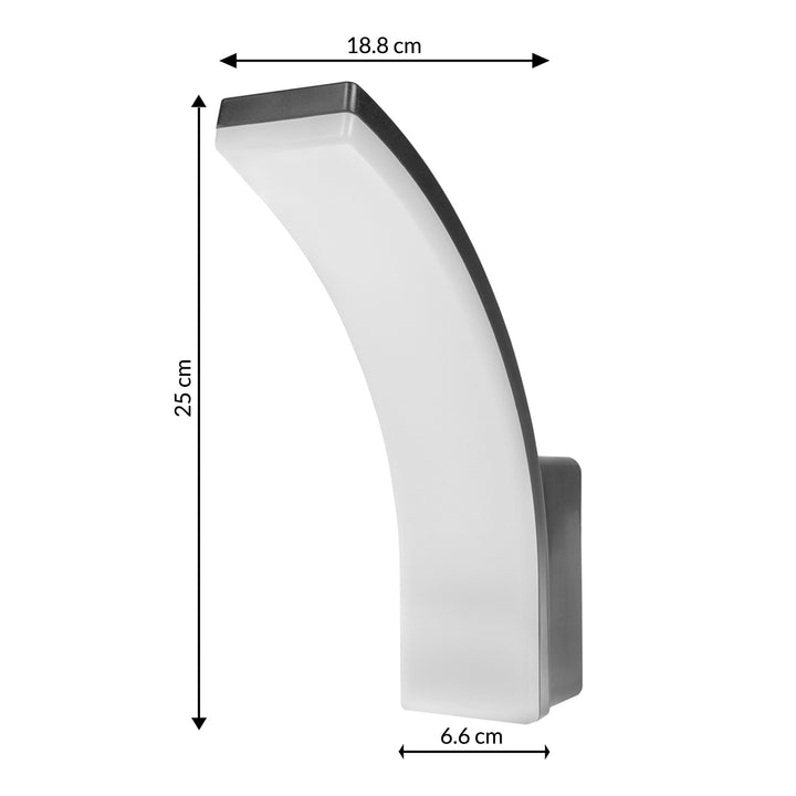 Maclean LED-lampe, grå, 20 W, IP65, 2750 lm, neutral hvid (4000 K) MCE511 GR, 2 stk.