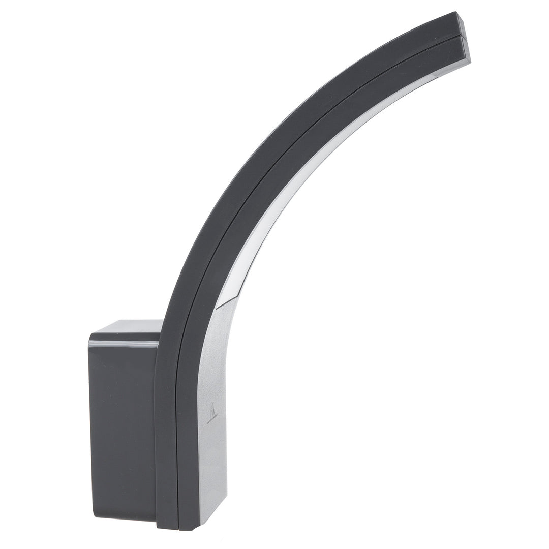 Maclean LED-facadelampe, 800 lm, 10 W, lysfarve: naturlig hvid (4000 K), farve: grå, MCE343 GR, 2 stk.