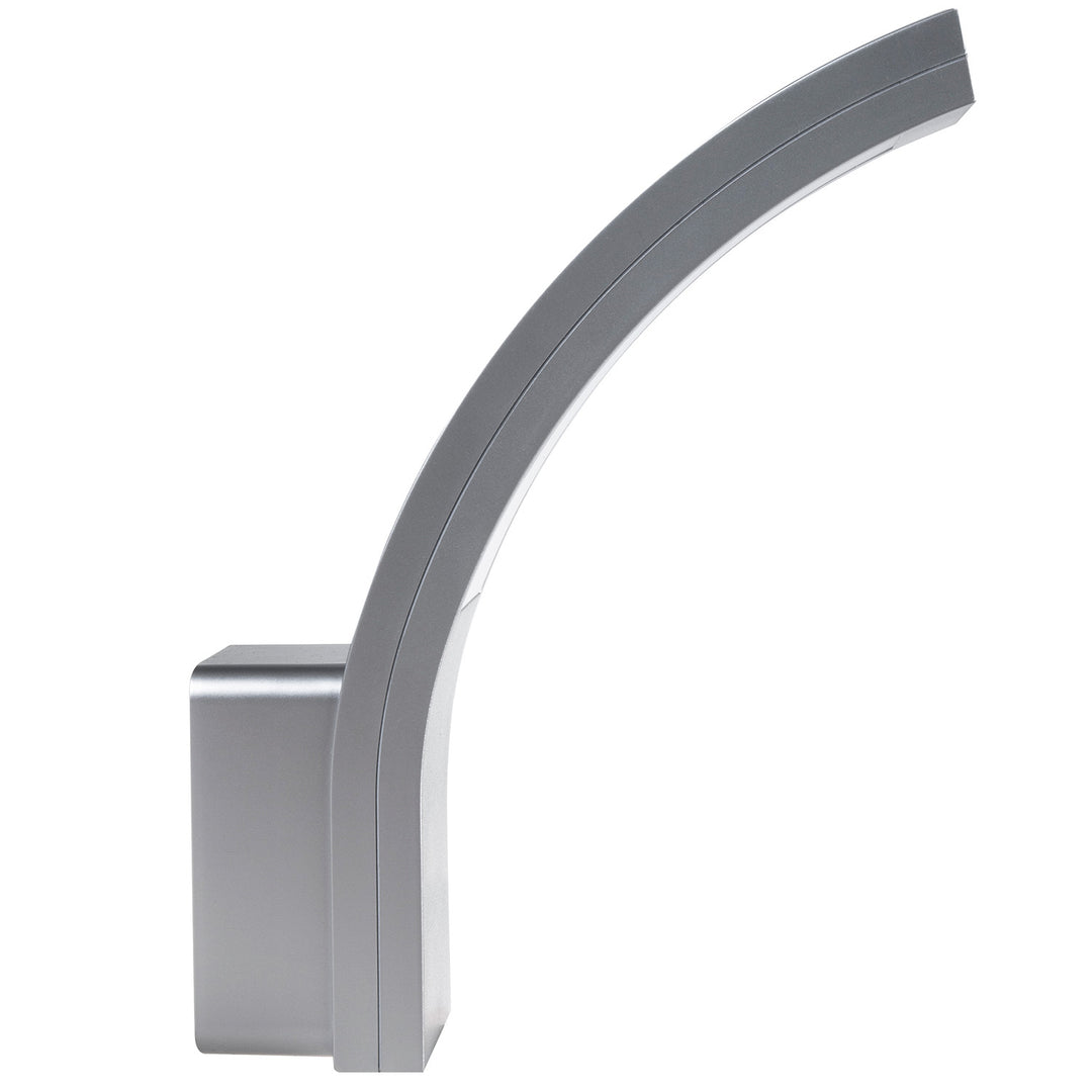 Maclean LED-facadelampe, 800 lm, IP54, 10 W, naturlig hvid farve (4000 K), sølvfarvet, MCE343 SV, 2 stk.