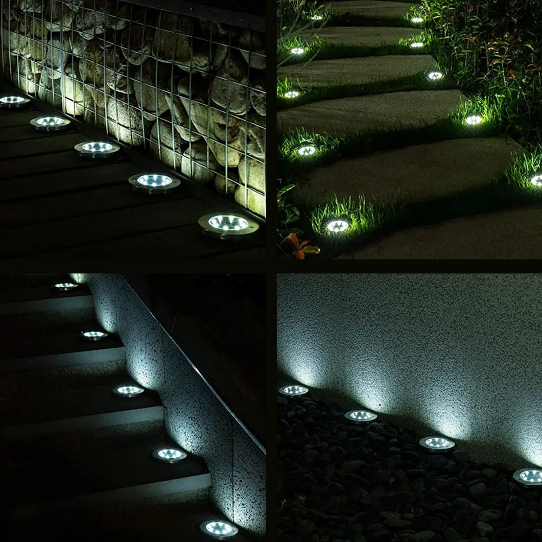 Maclean IP44 solcelledrevet LED-haveportlampe, 12 SMD-LED'er, 4000K, Ni-MH 600 mAh, 0,7 W, MCE318, 4 stk.