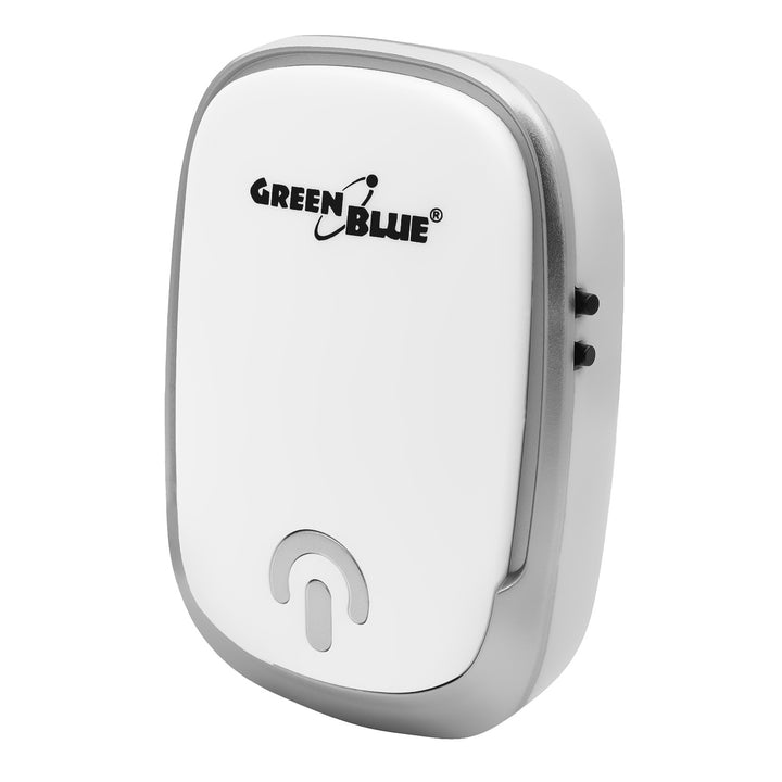 GreenBlue trådløs dørklokke, 38 melodier, 90 dB, hvid, rækkevidde op til 200 m, GB404 W