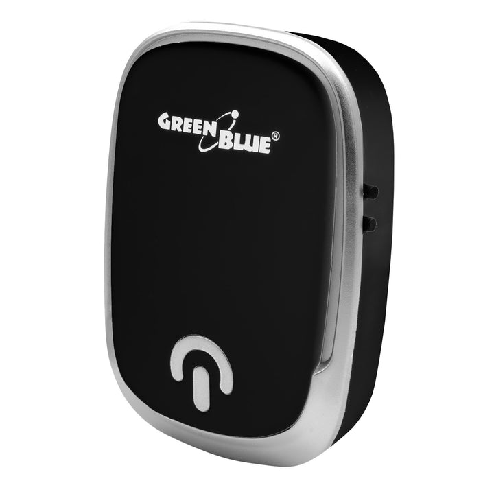GreenBlue trådløs dørklokke, 38 melodier, 90 dB, sort, rækkevidde op til 200 m, GB404 B