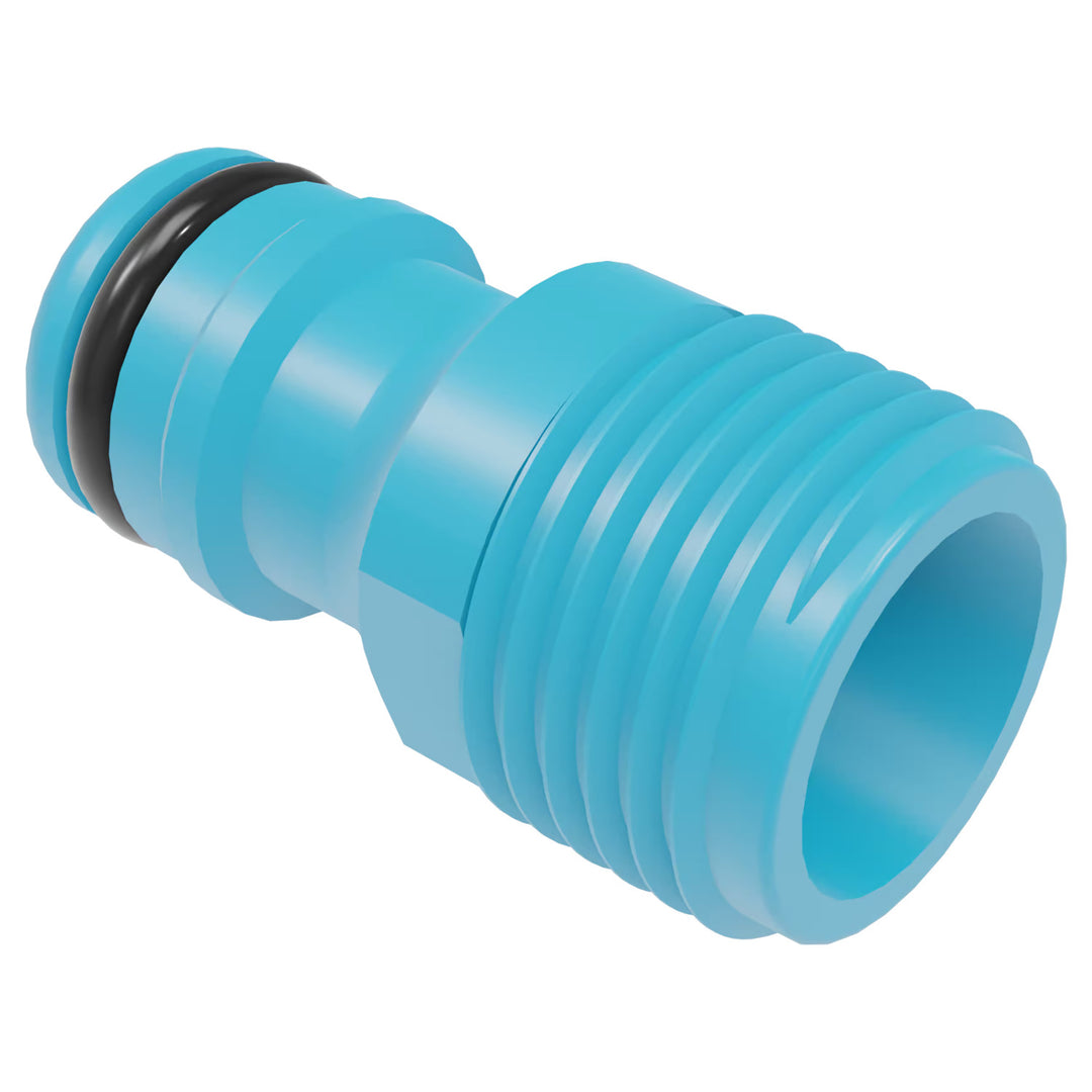 Economic haveslange 1/2" 50 m + stativ, tilslutning med 3/4" indvendigt gevind, tilslutning med udvendigt gevind 1/2", hurtigkobling med gennemgang og stop 1/2" + 8-funktioners sprøjtepistol Cellfast Mix Ideal