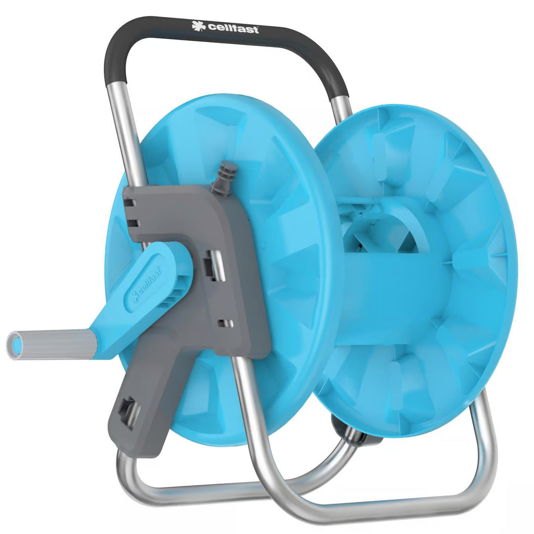 Cellfast Economic haveslange 1/2" 30 m + stativ, tilslutning med 3/4" indvendigt gevind, 1/2" gennemgangs- og stop-hurtigkobling + Cellfast Economic lige sprinkler