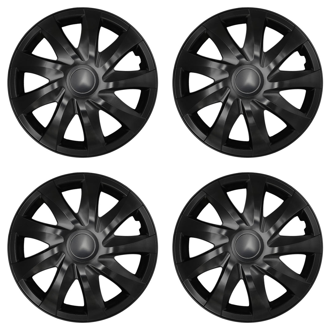Universelle hjulkapsler 16'' NRM DRACO, sort mat, 4 stk.