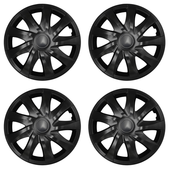 Universelle hjulkapsler 16'' NRM DRACO, sort mat, 4 stk.