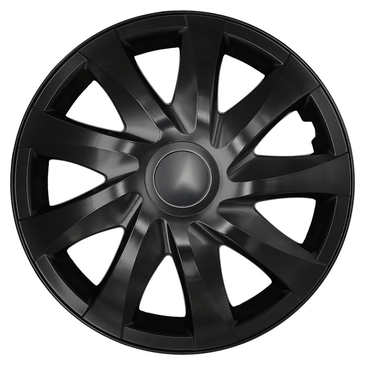 Universelle hjulkapsler 16'' NRM DRACO, sort mat, 4 stk.