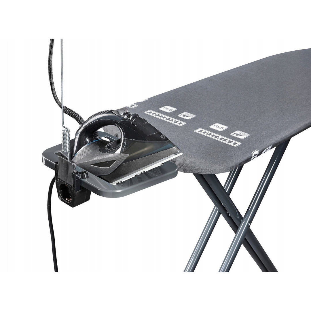 Leifheit Air Board M Black Plus strygebræt, reflekterer varme og damp, højdejustering, 72485