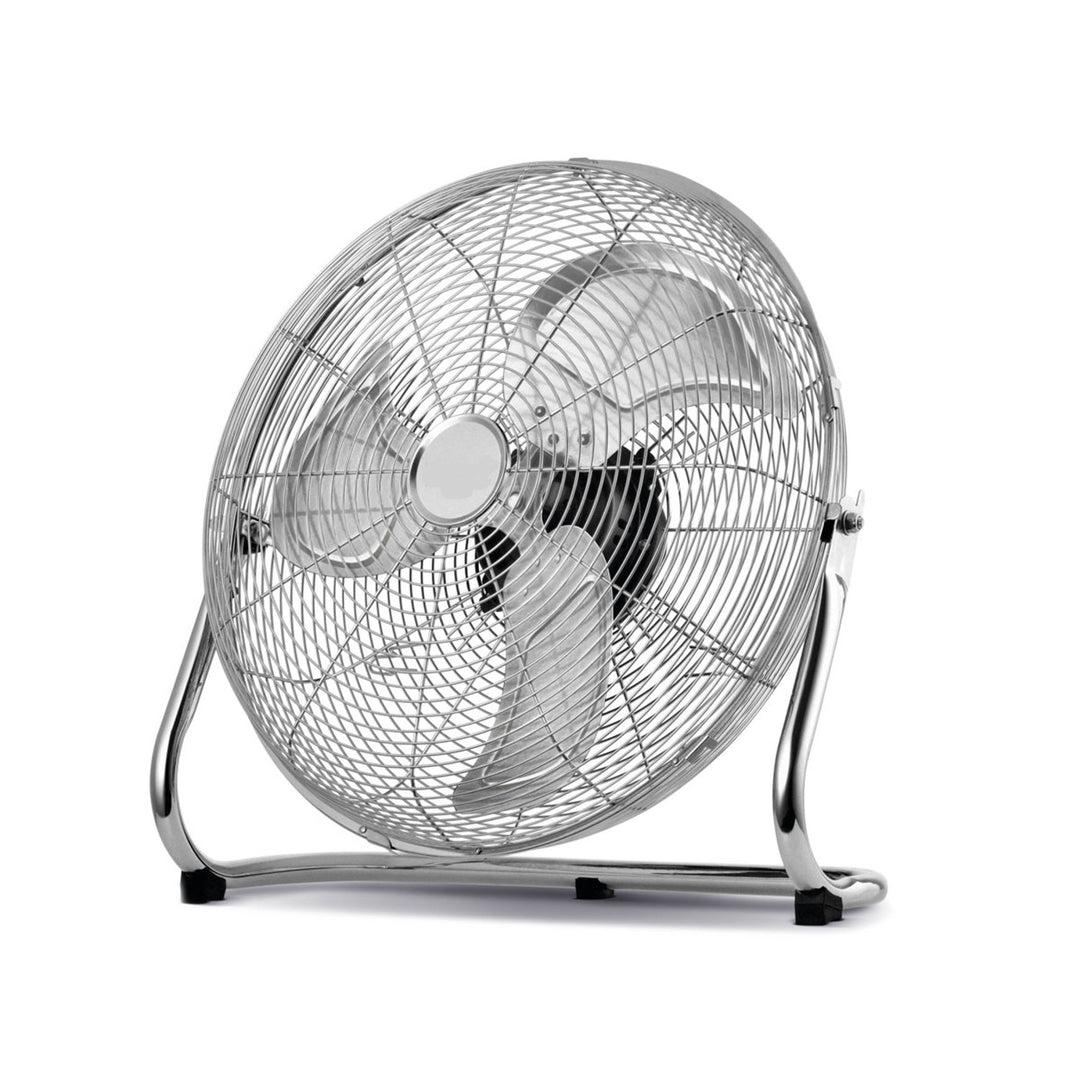 HanksAir gulvventilator, effekt 80 W, 3 hastighedstrin, fremstillet af forkromet stål, diameter 40 cm, ledningslængde 1,5 m, W021