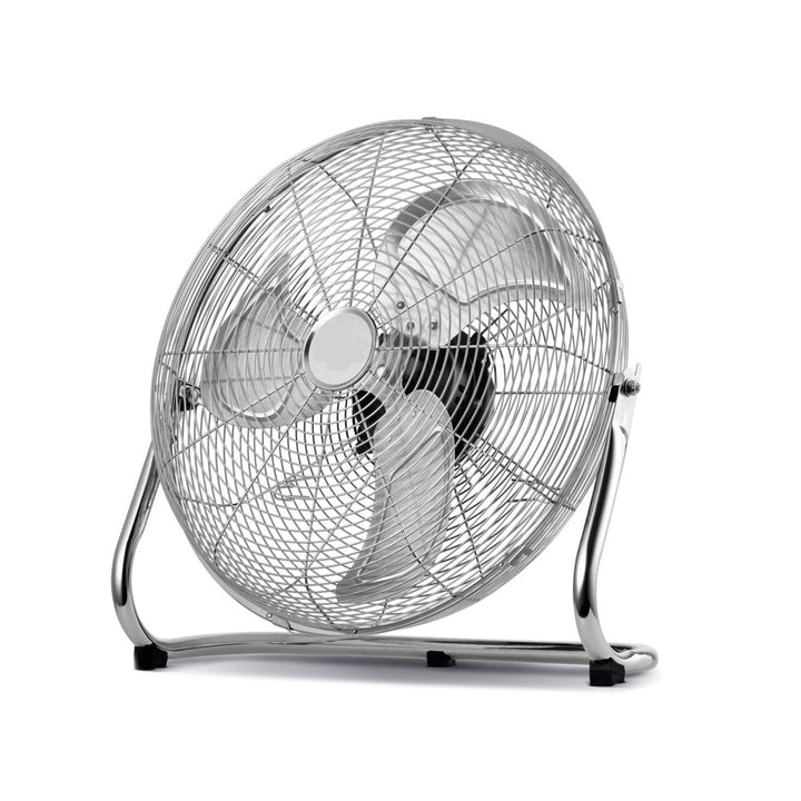 HanksAir gulvventilator, effekt 80 W, 3 hastighedstrin, fremstillet af forkromet stål, diameter 40 cm, ledningslængde 1,5 m, W021