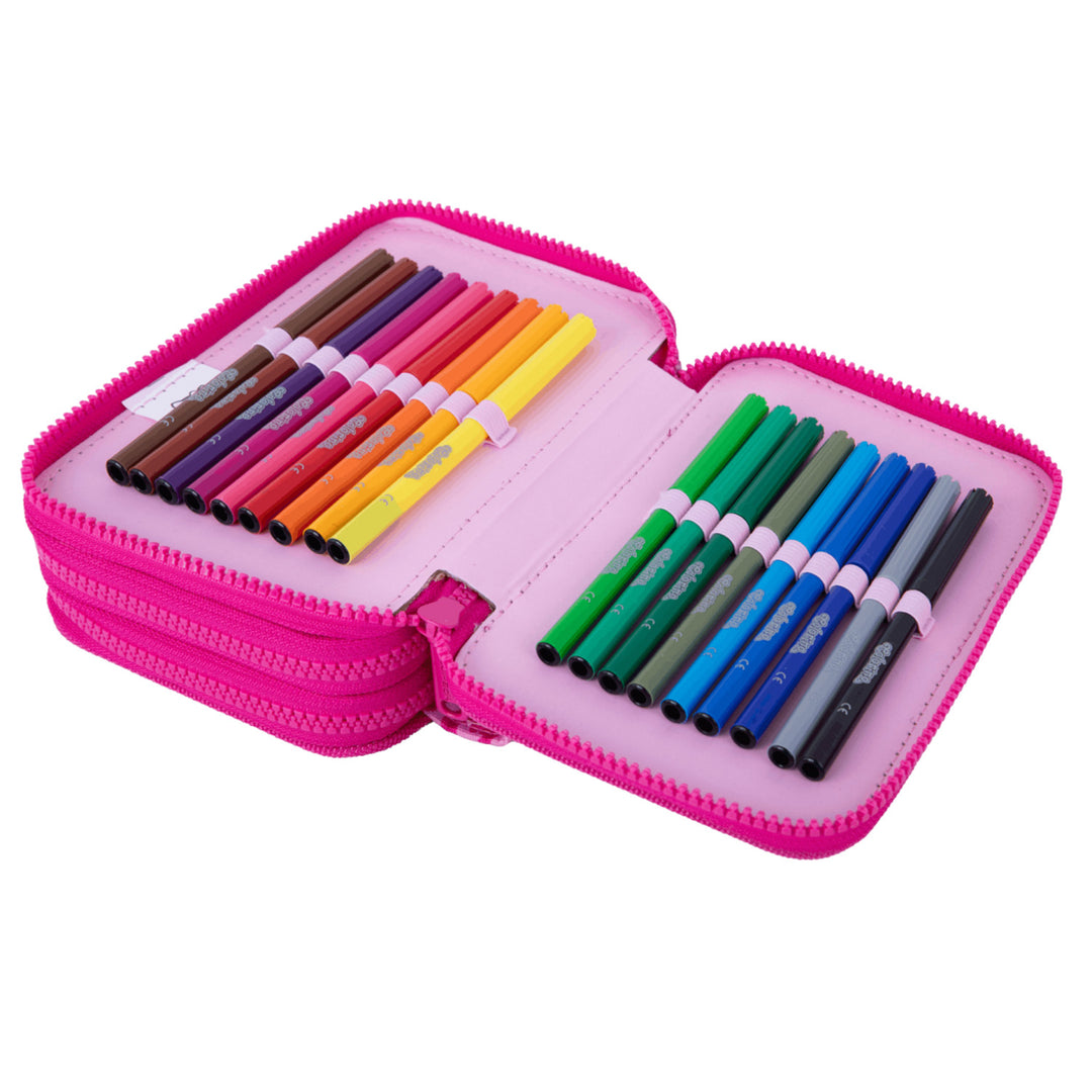 Hello Kitty Coolpack-skolesæt, Jerry-rygsæk med 3 rum (15"), Jumper 3-penal med tilbehør samt en sportstaske til sko