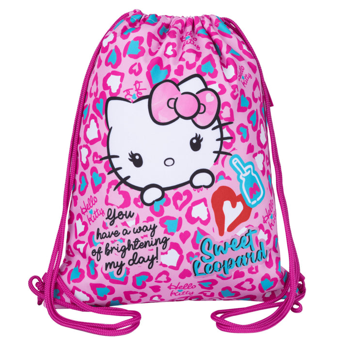 Hello Kitty Coolpack-skolesæt, Jerry-rygsæk med 3 rum (15"), Jumper 3-penal med tilbehør samt en sportstaske til sko