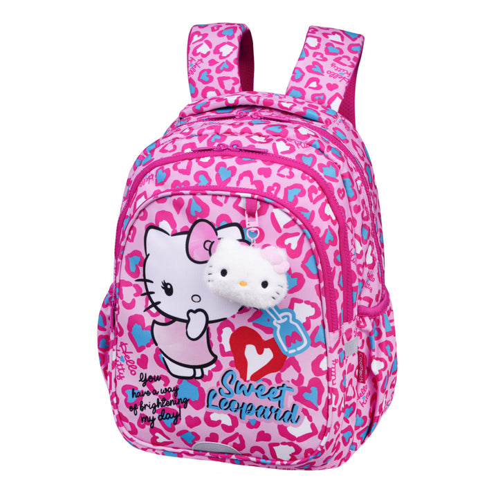 Hello Kitty Coolpack-skolesæt, Jerry-rygsæk med 3 rum (15"), Jumper 3-penal med tilbehør samt en sportstaske til sko