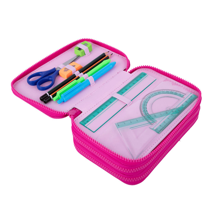 Hello Kitty Coolpack-skolesæt, Jerry-rygsæk med 3 rum (15"), Jumper 3-penal med tilbehør samt en sportstaske til sko