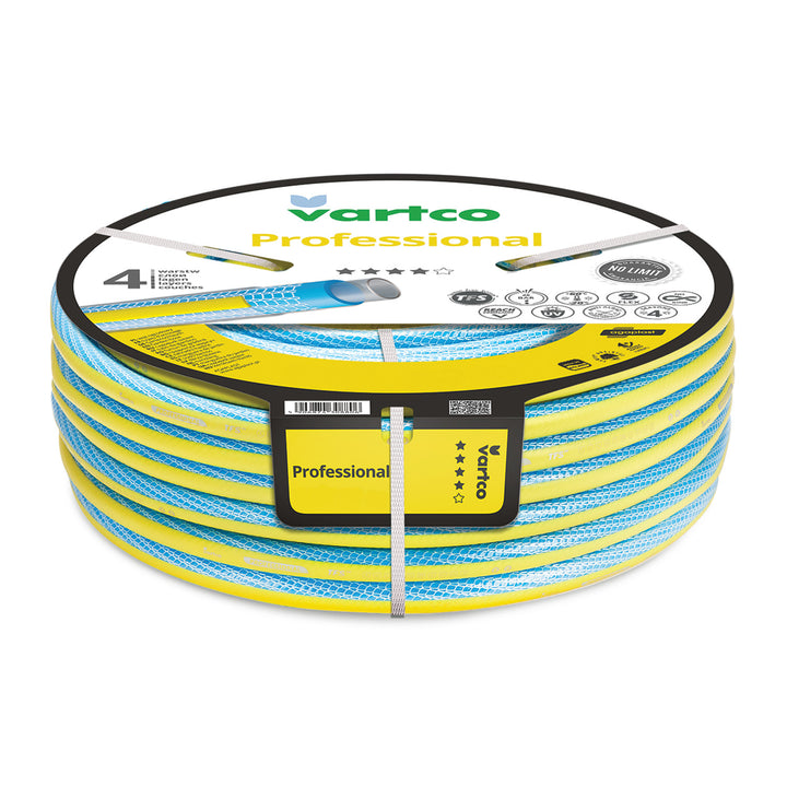 Vartco Professional haveslange 1" 30 m, 4-lags, TFS-system