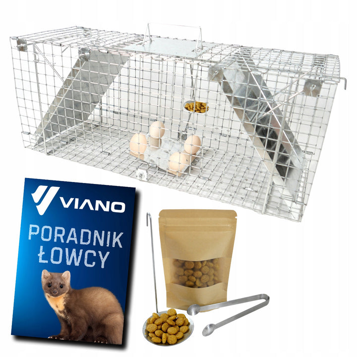 Levende fælde, fælde til mår, rotter, mus, mink, hermelin, Viano P1