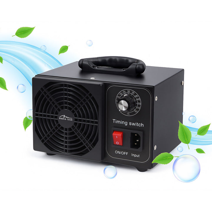 Professionel ozongenerator til desinfektion og luftrensning, Mediatech, Ozonudledning: 60.000 mg/h, TIMER, Effekt: 140 W, metalhus