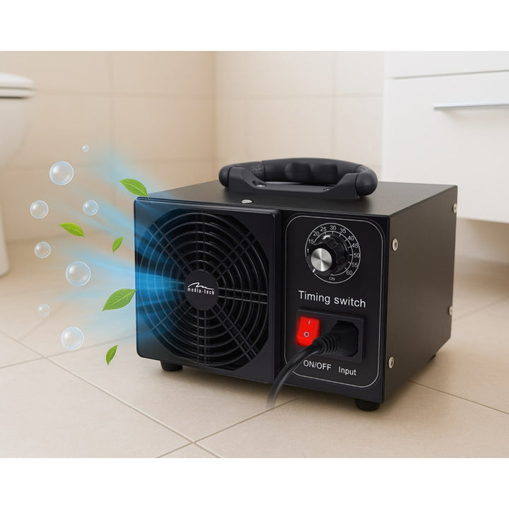 Professionel ozongenerator til desinfektion og luftrensning, Mediatech, Ozonudledning: 60.000 mg/h, TIMER, Effekt: 140 W, metalhus