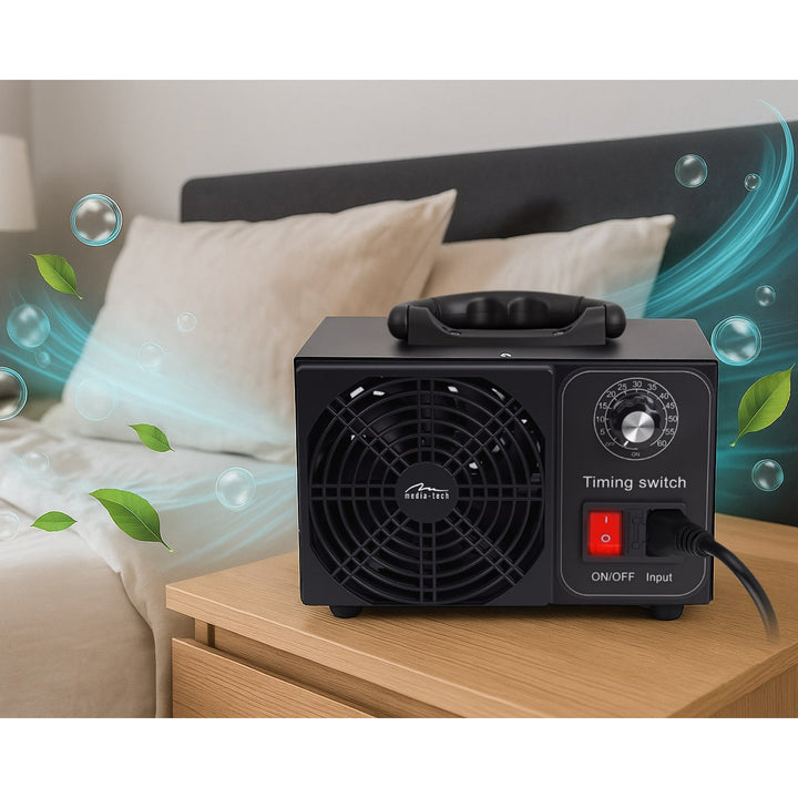 Professionel ozongenerator til desinfektion og luftrensning, Mediatech, Ozonudledning: 60.000 mg/h, TIMER, Effekt: 140 W, metalhus