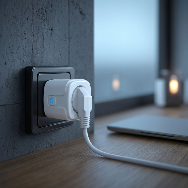 GreenBlue WiFi-stik med fjernbetjening, Android/iOS/Alexa/Google Home, timer, wattmåler, maks. 16 A/3840 W, GB735 W, 2 stk.