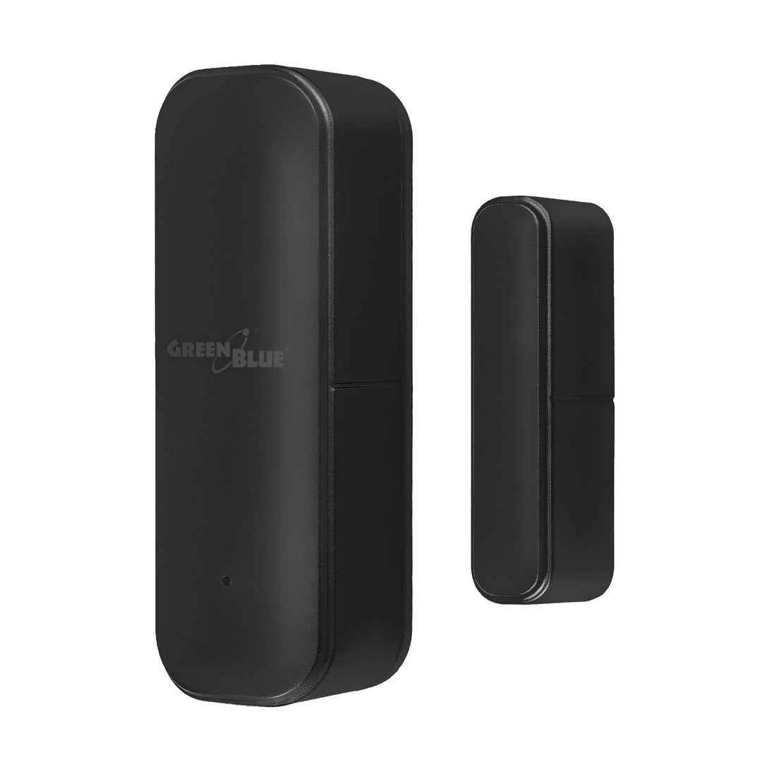 Trådløs kontaktor / WiFi-åbningssensor fra GreenBlue, Android/iOS, til døre / vinduer, 3,0 V DC, LR03x2, GB479 B, 2 sæt