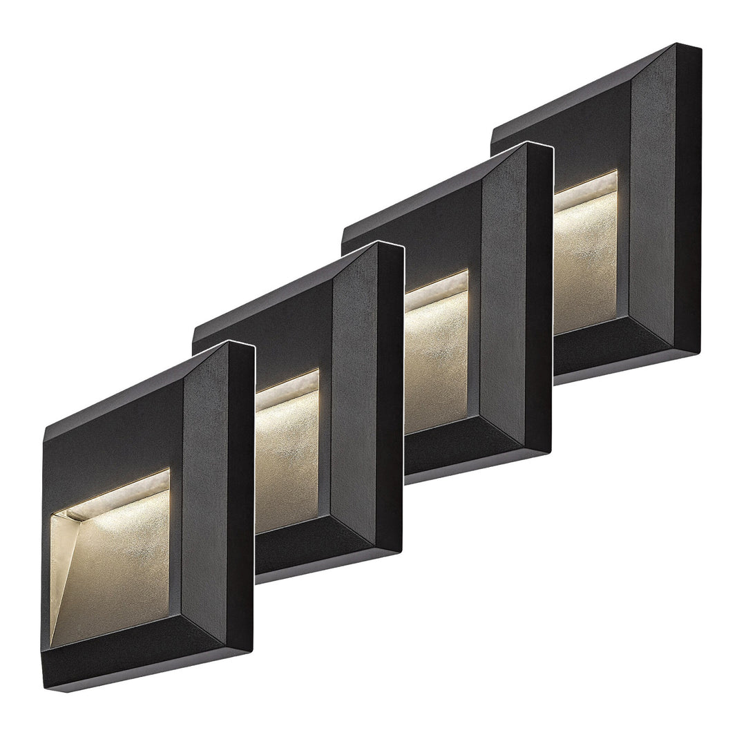 Rabalux-lampe, væglampe, udendørs, LED 4 W, antracit, Trento, 4 stk.