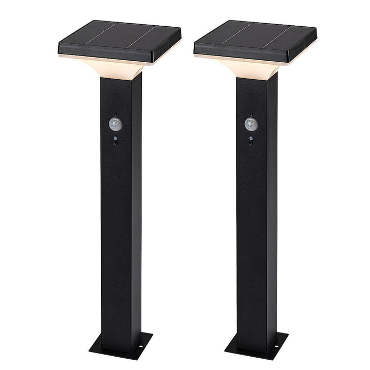 Rabalux-lampe, udendørs, solcelledrevet, gulvlampe, LED 4 W, IP44, sort, Geleen, 2 stk.
