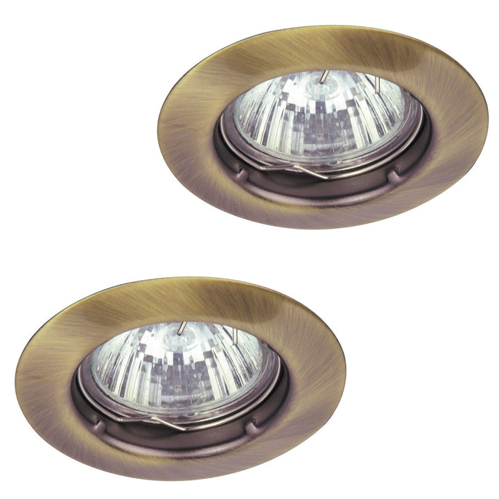Rabalux indbygget armatur, IP20, brun, GU5.3, 12 V, Spot Relight, 2 stk.