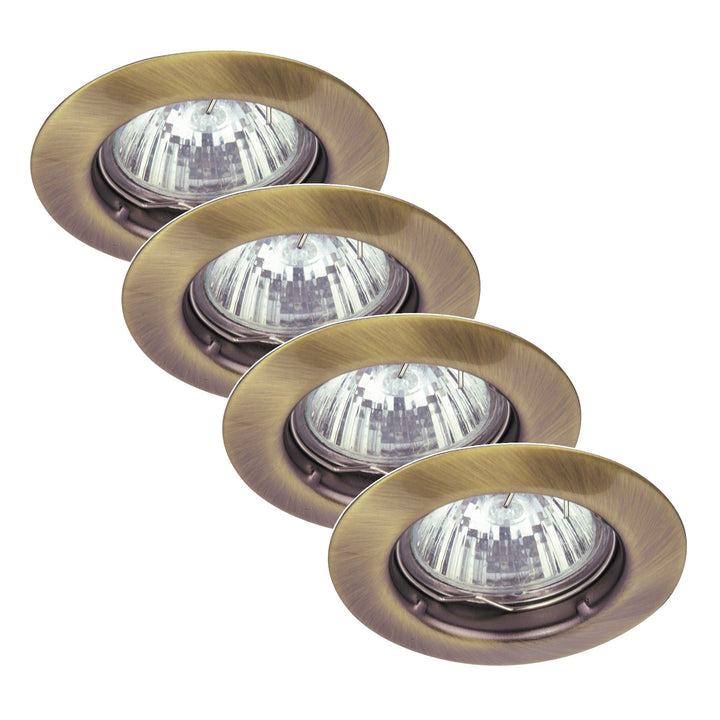 Rabalux indbygget lampe, IP20, brun, GU5.3, 12 V, Spot Relight, 4 stk.