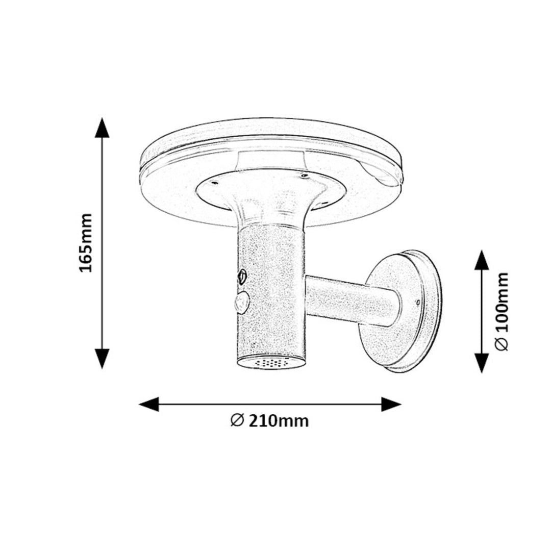 Rabalux-lampe, væglampe, udendørs, IP44, 10 W, Alaska, 2 stk.