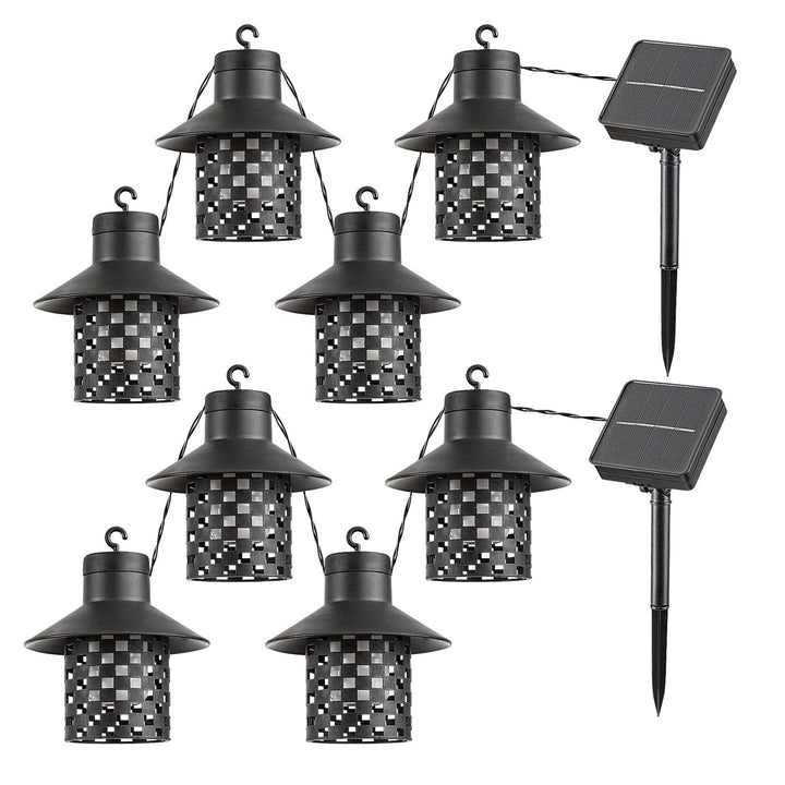 Rabalux solcellelamper, 4 armaturer, udendørs, IP44, sorte, Ximpu, 2 sæt