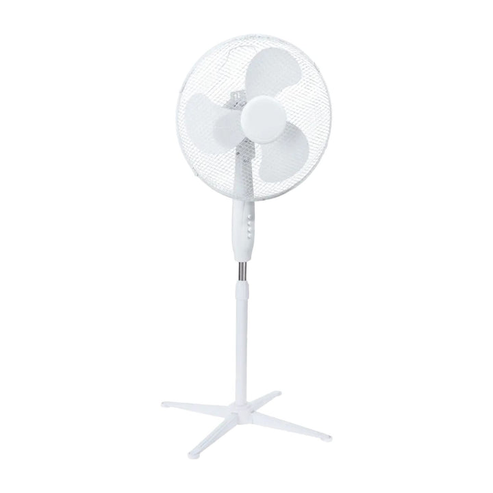 Extralink gulvventilator, hvid, 3 vinger, 3 hastighedstrin, effekt 45 W, justerbar hældningsvinkel, ESF-40D-WH