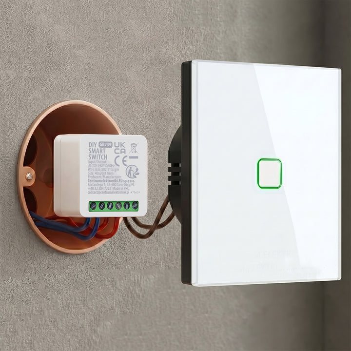 GreenBlue indbygget WiFi-relæ, Android/iOS/Alexa/Google Home, 100–240 V AC, 50/60 Hz, maks. 16 A, til LED 150 W, GB739, 3 stk.