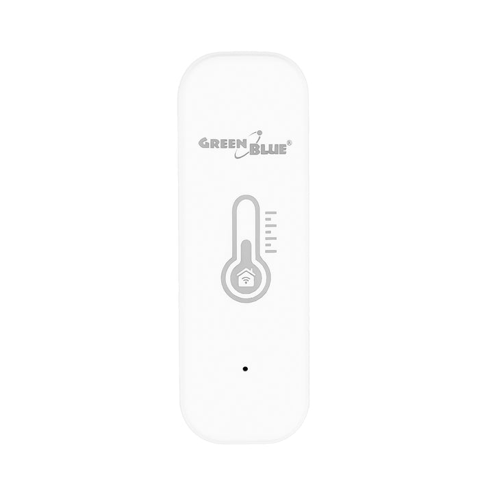 GreenBlue WiFi-temperatur- og fugtighedssensor, Android/iOS/Alexa/Google Home, 3,0 V DC, LR03x2, GB737, 2 stk. + 4 stk. Varta Industrial 4003 AAA-alkalibatterier