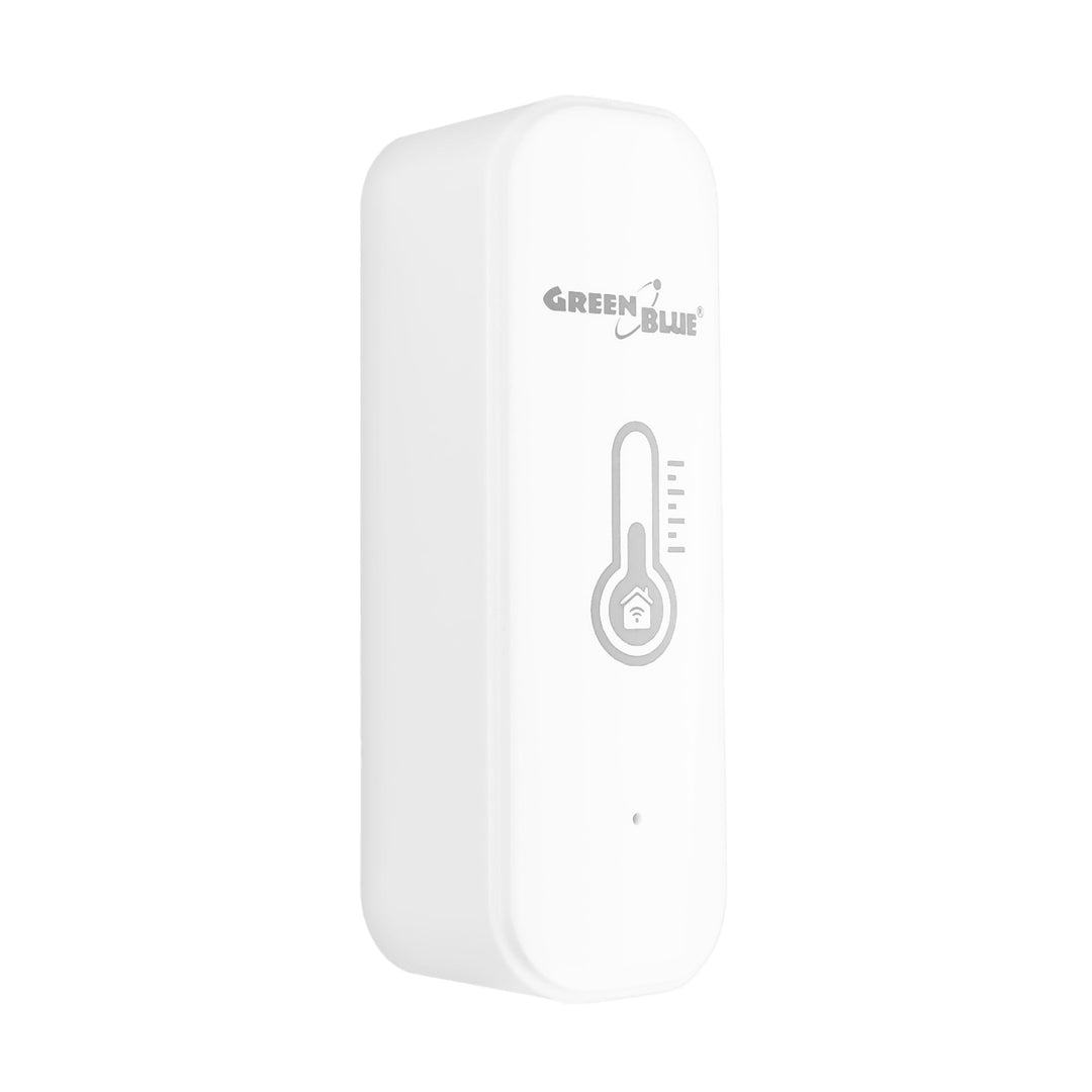 GreenBlue WiFi-temperatur- og fugtighedssensor, Android/iOS/Alexa/Google Home, 3,0 V DC, LR03x2, GB737, 2 stk. + 4 stk. Varta Industrial 4003 AAA-alkalibatterier