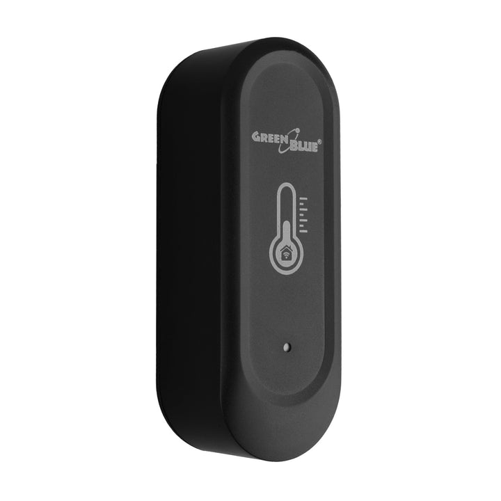 GreenBlue udendørs WiFi-temperatur- og fugtighedssensor, Android/iOS, 3,0 V DC, LR03x2, IP65, GB741 + 2 stk. R-03 LR03 AAA-alkalibatterier fra Varta Industrial 4003