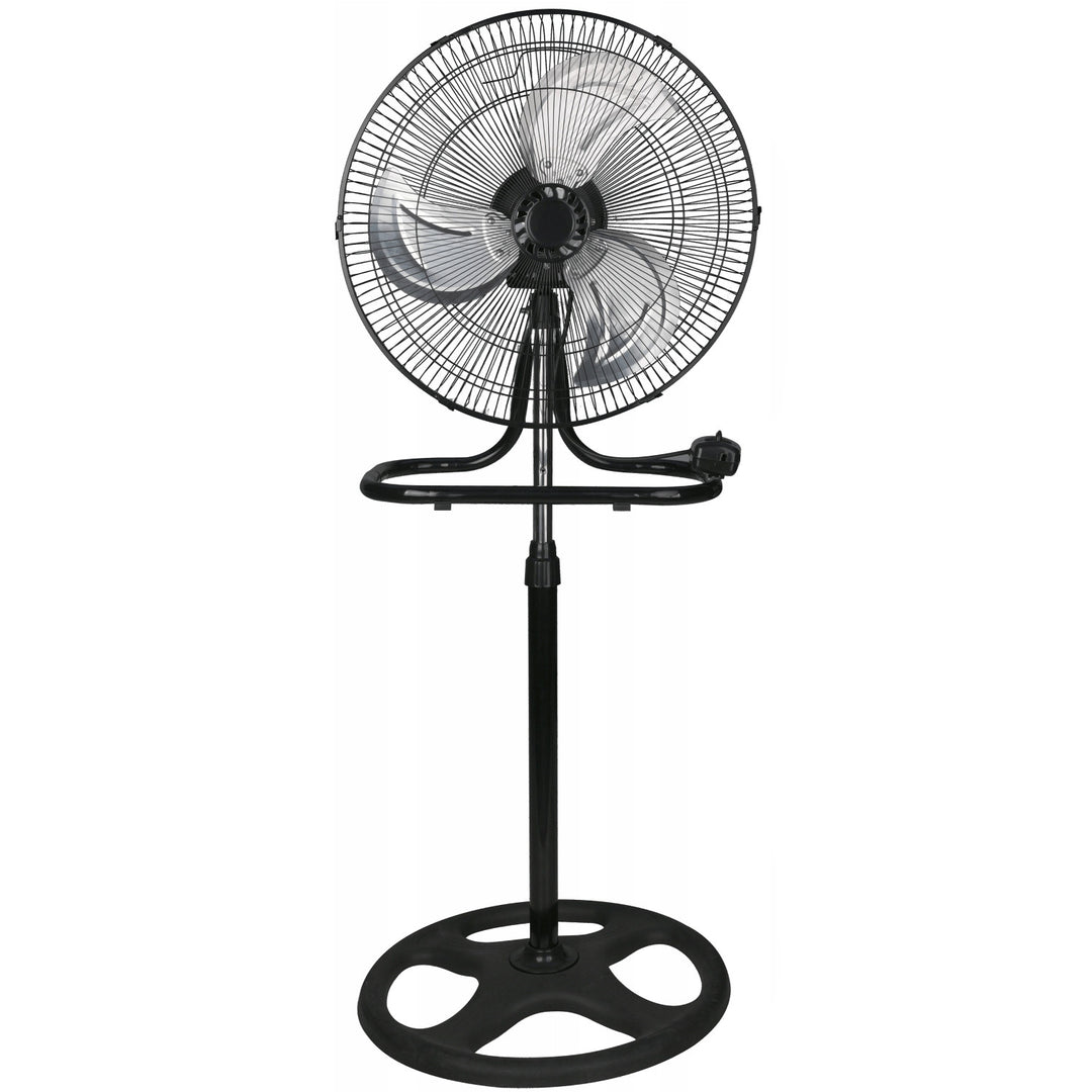 LTC-gulvventilator, 18", sort, justerbar højde, effekt 50 W, LXWT04C