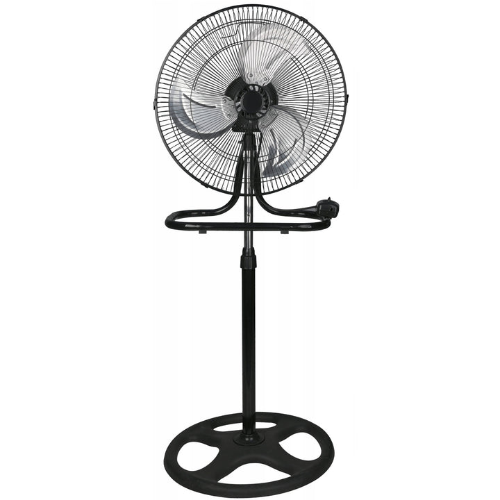 LTC-gulvventilator, 18", sort, justerbar højde, effekt 50 W, LXWT04C